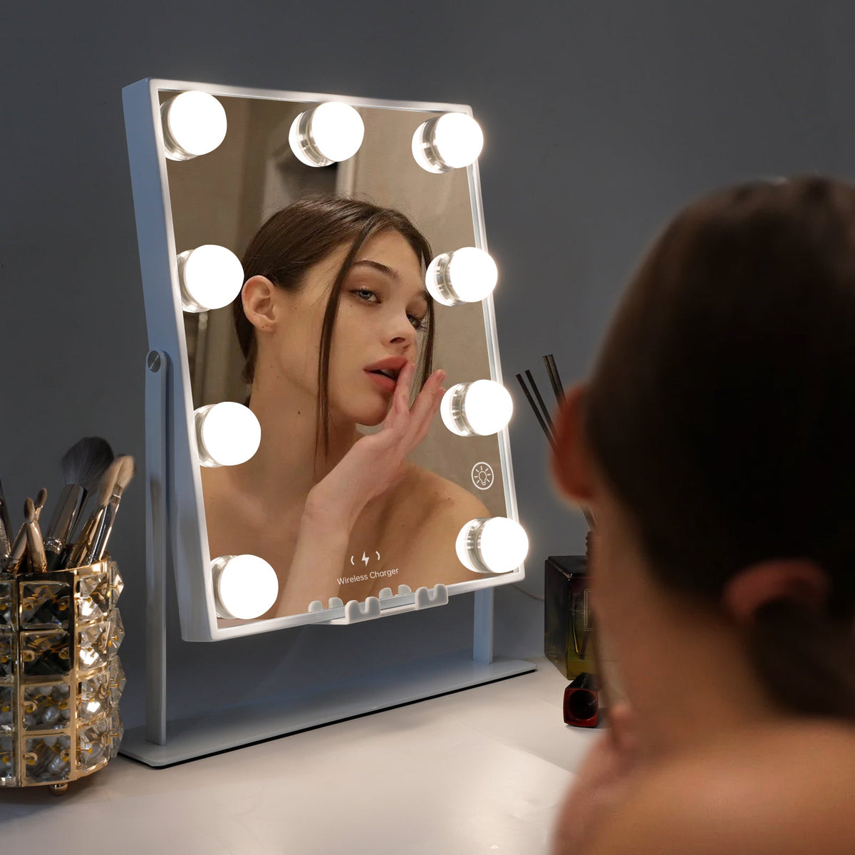 9-Bulb Hollywood Vanity Mirror