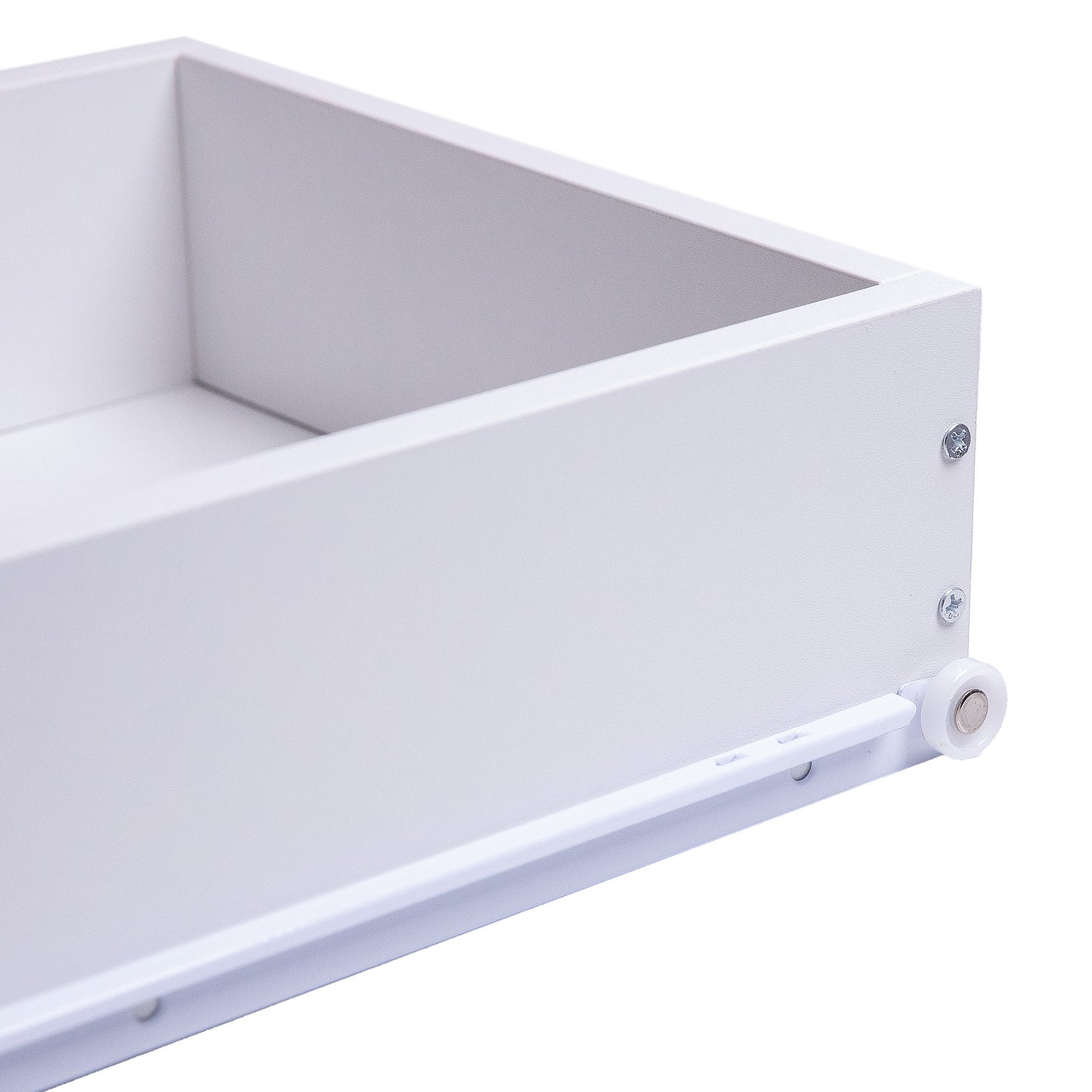 Fenchilin 51" Makeup Vanity Desk with Lights RGB 11 Drawers White