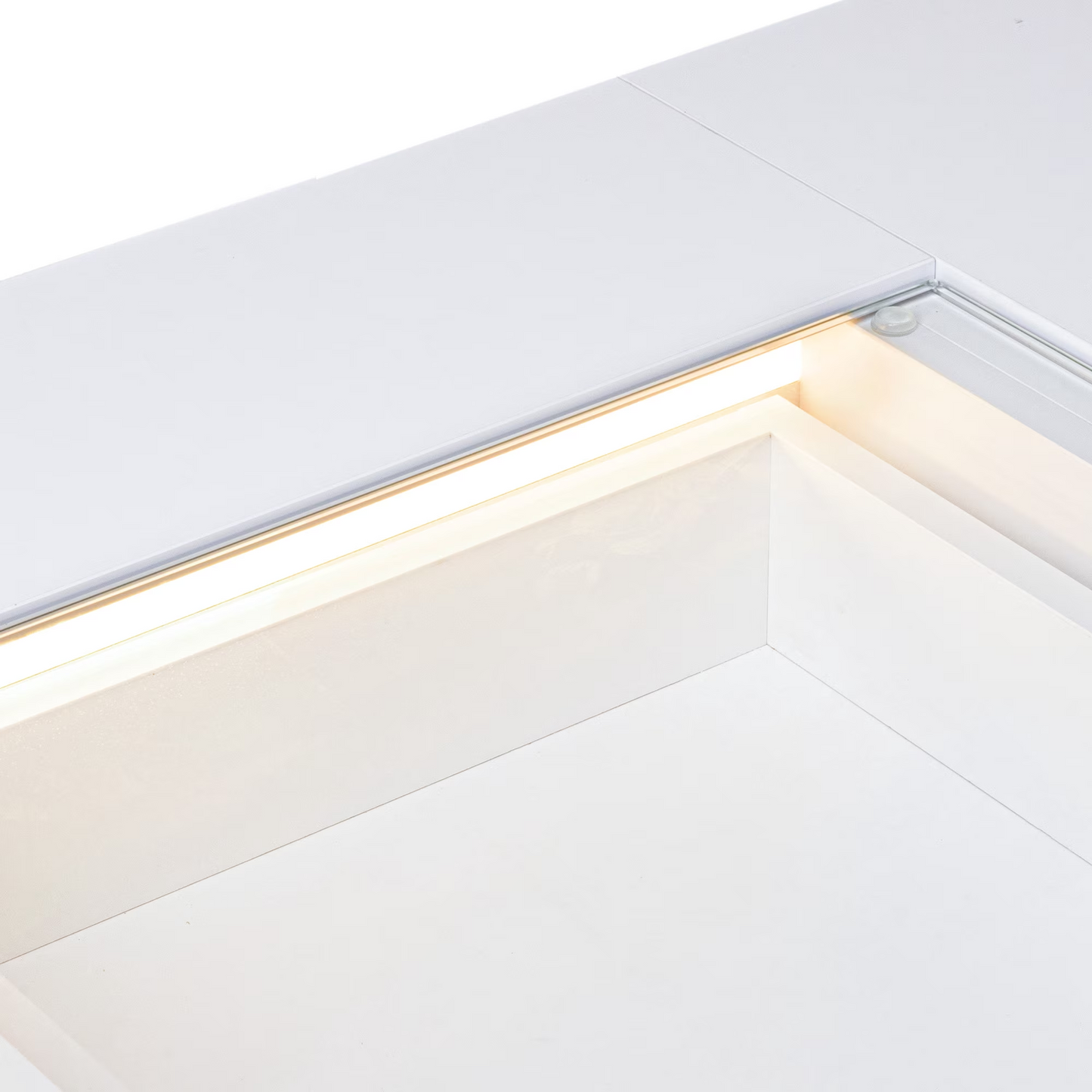 Fenchilin 36" Makeup Vanity Desk with Lights RGB 6 Drawers White