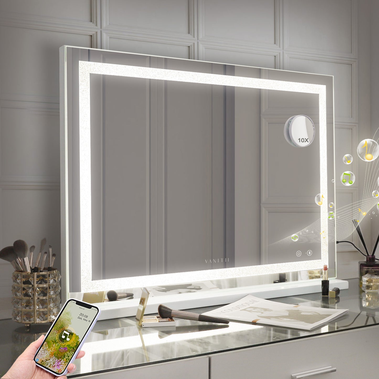 Fenchilin Hollywood led strip Music Mirror