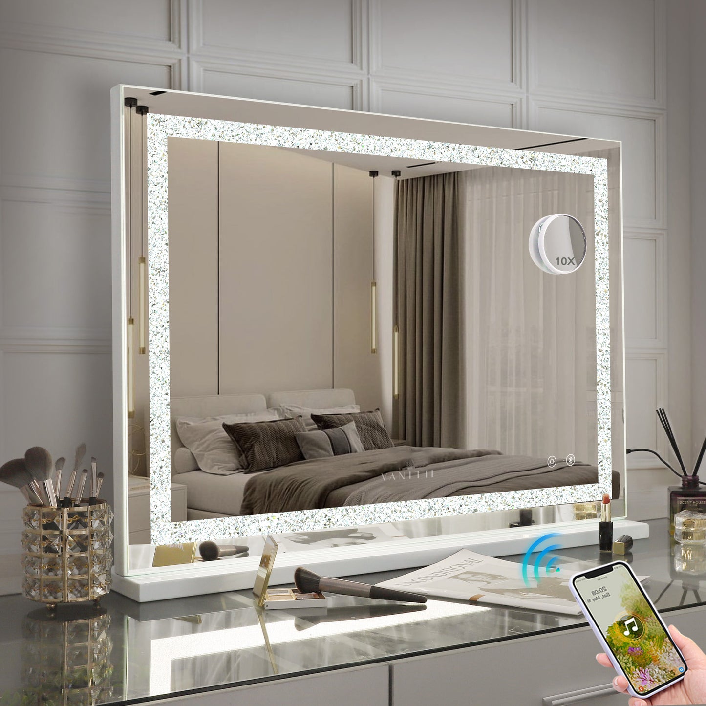 Fenchilin Hollywood led strip Music Mirror