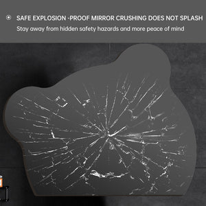
                  
                    Load image into Gallery viewer, Anti-fog Wall Mounted Frameless Backlit Cute Bear Smart Led Bathroom Mirror (Dia 75/85/95cm)| FENCHILIN - FENCHILIN
                  
                