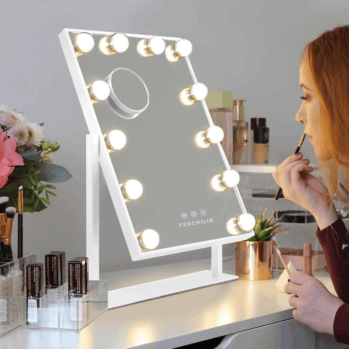 UV Camera Sunscreen Test Travel Compact Vanity Mirror(3.5 Inch – FENCHILIN