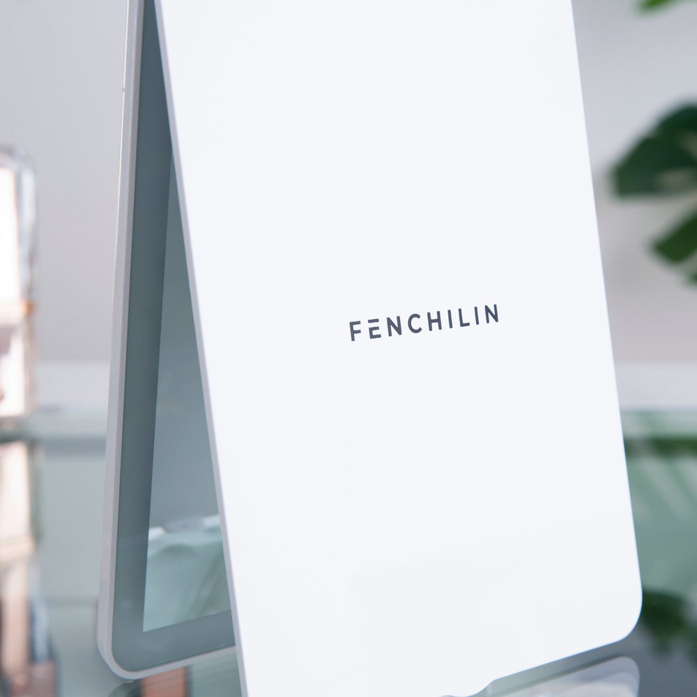 
                  
                    Load image into Gallery viewer, Flip-up Compact LED Vanity Mirror S | FENCHILIN - FENCHILIN
                  
                