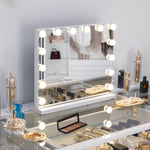 Hollywood Vanity Mirror Slim Metal Frame Design XL (19.7"x 16.5") | 14 Dimmable LED Bulbs FENCHILIN - FENCHILIN