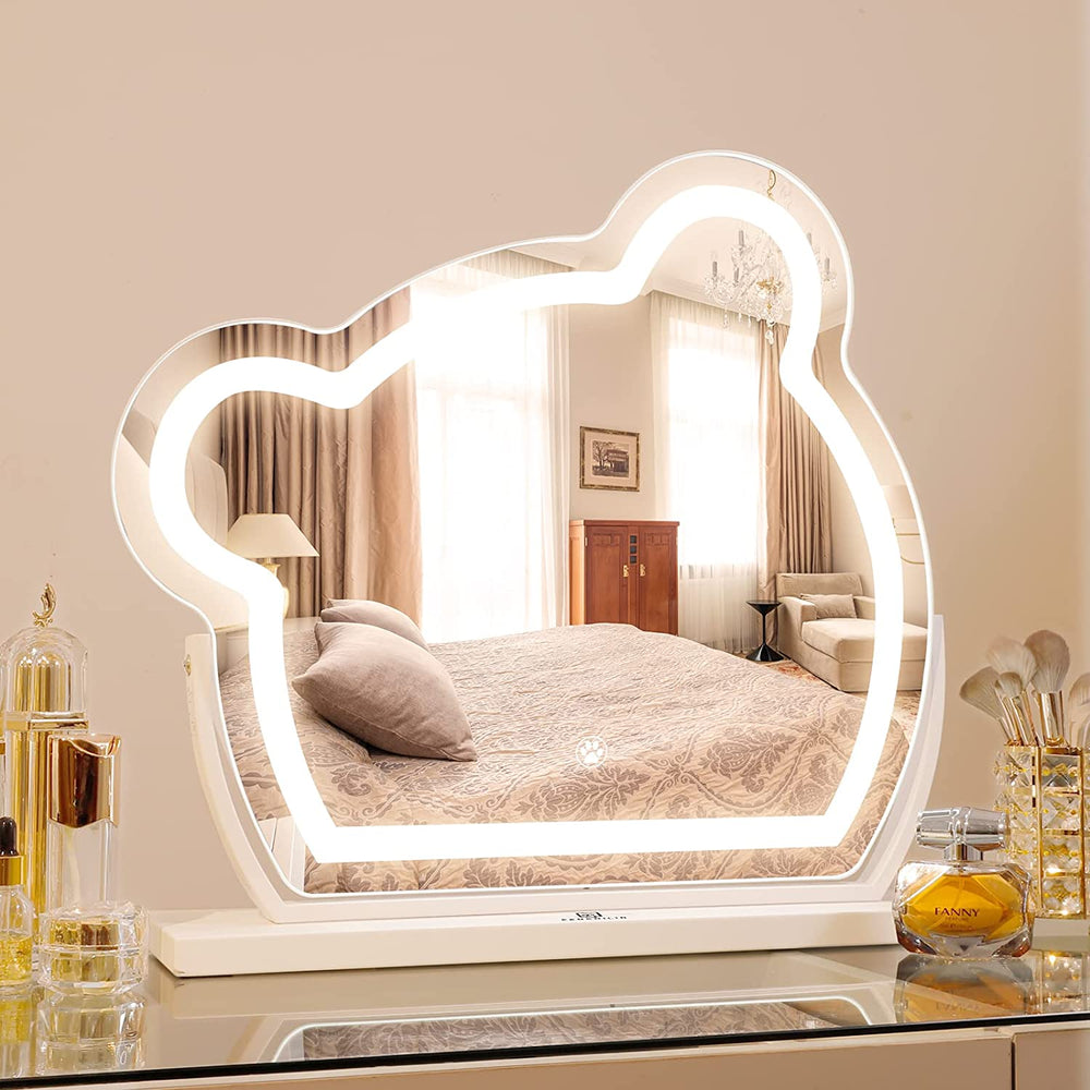 
                  
                    Load image into Gallery viewer, Kids Cartoon Irregular Bear Shape Decor LED Vanity Mirror (14.96&amp;quot;L x 15.75&amp;quot;W)| FENCHILIN - FENCHILIN
                  
                